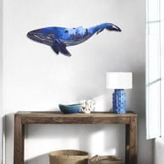 Dalenor Nástenná dekorácia Whale. 94 cm, modrá