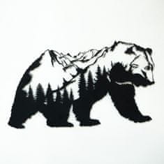 Dalenor Nástenná dekorácia Bear, 71 cm, čierna