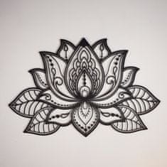 Dalenor Nástenná dekorácia Lotus, 68 cm, čierna