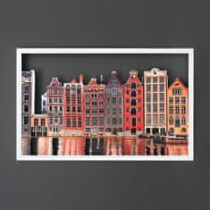 Dalenor Nástenná dekorácia Amsterdam, 70 cm, biela