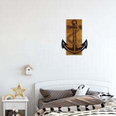 Dalenor Nástenná dekorácia Anchor, 58 cm, hnedá