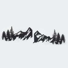 Dalenor Nástenná dekorácia Mountains, 69 cm, čierna