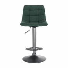 KONDELA Barová stolička zelená, čierna LAHELA