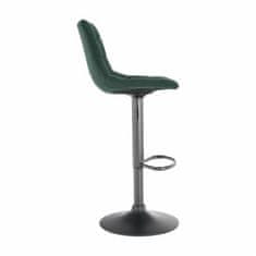KONDELA Barová stolička zelená, čierna LAHELA