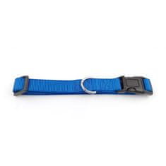 COBBYS PET Nastaviteľný textilný obojok 30-45cm/10mm modrý