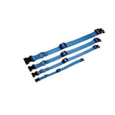 COBBYS PET Nastaviteľný textilný obojok 30-45cm/10mm modrý