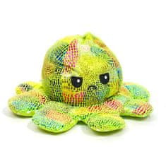 Plush Plyšová obojstranná hračka Chobotnica dúhová 28cm