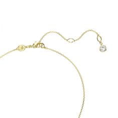 Swarovski Blyštivý pozlátený náhrdelník so zirkónmi Meteora 5683443