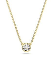 Swarovski Elegantný pozlátený náhrdelník s krištáľom Imber 5684511