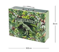 BAAGL Skladací školský kufrík Dinosaur