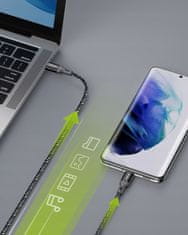 Innostyle Innostyle Powerflex Usb-C Rýchlonabíjací Kábel Pre Iphone Samsung 3A 60W Kevlar 2M Čierny
