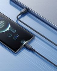 Innostyle Innostyle Ultraflex Usb-C Rýchlonabíjací Kábel Pre Iphone Samsung Qc 4.0 Kevlar 2M Čierny