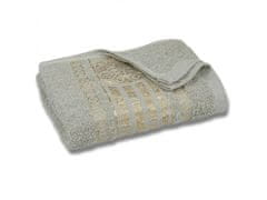 sarcia.eu Mätový bavlnený uterák so zlatou výšivkou, uterák na ruky 48x100 cm x1
