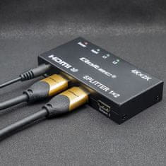 Qoltec Aktívny rozdeľovač 2 x HDMI 4K x 2K | 3,4 Gb/s | Vysoká stabilita