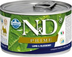 N&D PRIME Dog konz. Lamb & Blueberry Mini 140 g