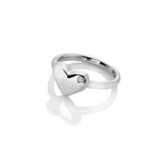 Hot Diamonds Romantický strieborný prsteň s diamantom Desire DR274 (Obvod 60 mm)