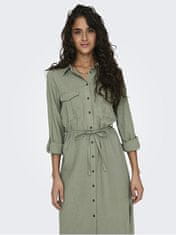 ONLY Dámske šaty ONLCARO Relaxed Fit 15278720 Oil Green (Veľkosť XS)