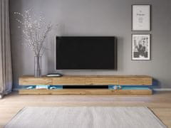 VIVALDI TV stolík Fly s LED osvetlením 280 cm dub votan