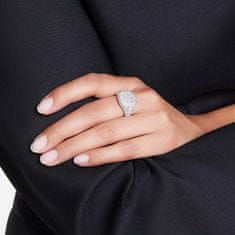 Výrazný prsteň s čírymi krištáľmi Meteora 568424 (Obvod 55 mm)