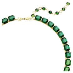 Swarovski Výrazný náhrdelník so zelenými kryštálmi Millenia 5671257