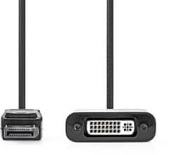 Nedis adaptér Displayport - DVI-D 24+1 (M/F), 1080p, 20cm, čierna