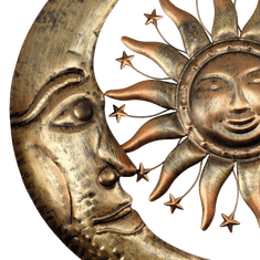 PRODEX Dekorácia kovové slnko + mesiac stredná 45 cm