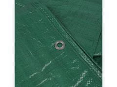 GARDEN LINE Zelené vodotesné plachty s očkami, viacúčelové 4x4m 