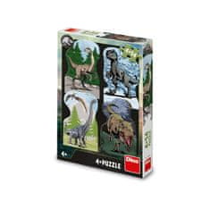 Dino Toys Puzzle Jurský svet 4x54 dielikov