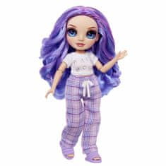 MGA Rainbow High Junior Fashion bábika v pyžame - Violet Willow