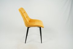 VerDesign TRISTE 2 jedálenská stolička, žltý velvet