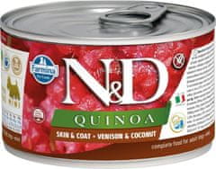 N&D N & D DOG quinoa Adult Venison & Coconut Mini 140g