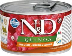 N&D N & D DOG quinoa Adult Herring & Coconut Mini 140g