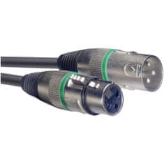 Stagg SMC6 GR, mikrofónny kábel XLR/XLR, 6m, zelené krúžky