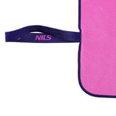 NILS uterák z mikrovlákna NCR13 ružový / tmavo modrý