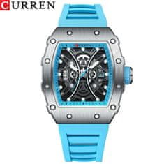 Curren CURREN 8438 hodinky pre mužov Nový obdĺžnik kostra Quartz hodinky Pánske obchodné luxusné náramkové hodinky 