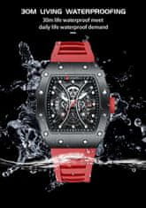 Curren CURREN 8438 hodinky pre mužov Nový obdĺžnik kostra Quartz hodinky Pánske obchodné luxusné náramkové hodinky 