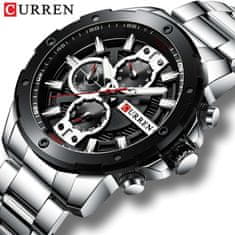 Curren CURREN 8336 Muži Módne hodinky z nehrdzavejúcej ocele Chronograph Populárne veľké číselníky 