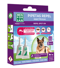 Menforsan Antiparazitné pipety proti blchám a kliešťom pre psov - 2 x 1,5 ml
