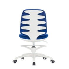 Dalenor Detská stolička Candy, textil, biely podstavec, modrá farba