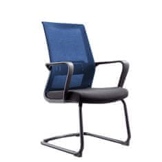 Dalenor Konferenčná stolička Smart (SET 2 ks), textil, tmavomodrá