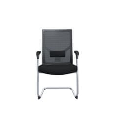 Dalenor Konferenčná stolička Snow (SET 2 ks), textil, čierna