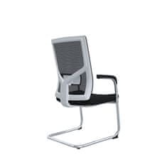 Dalenor Konferenčná stolička Snow (SET 2 ks), textil, čierna