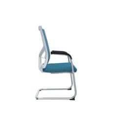 Dalenor Konferenčná stolička Snow (SET 2 ks), textil, modrá