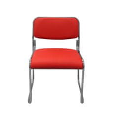 Dalenor Konferenčná stolička Axo, textil, červena