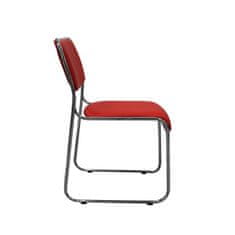 Dalenor Konferenčná stolička Axo, textil, červena