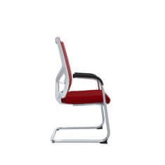 Dalenor Konferenčná stolička Snow (SET 2 ks), textil, červená