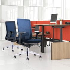 Dalenor Ergonomická kancelárska stolička Alcanto, textil, tmavomodrá