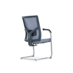 Dalenor Konferenčná stolička Snow (SET 2 ks), textil, svetlosivá