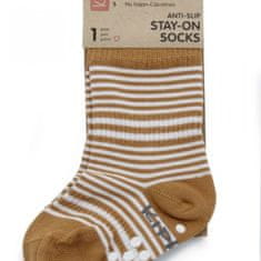 KipKep detské ponožky Stay-on-Socks ANTISLIP 12-18m 1pár Camel