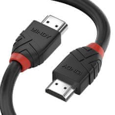 Lindy Kábel HDMI M/M 2m, Ultra High Speed+Eth, 8K@60Hz, HDMI 2.1, čierny, Black Line
